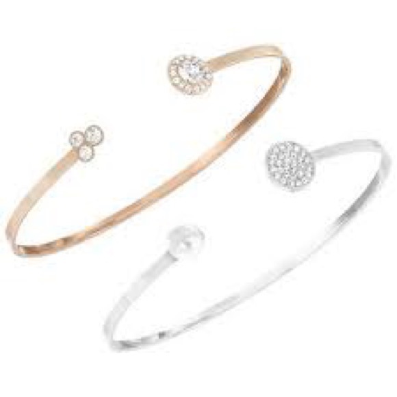 Swarovski double bangle open bracelet - Picture 2 of 8